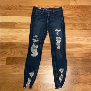American eagle ripped jeans